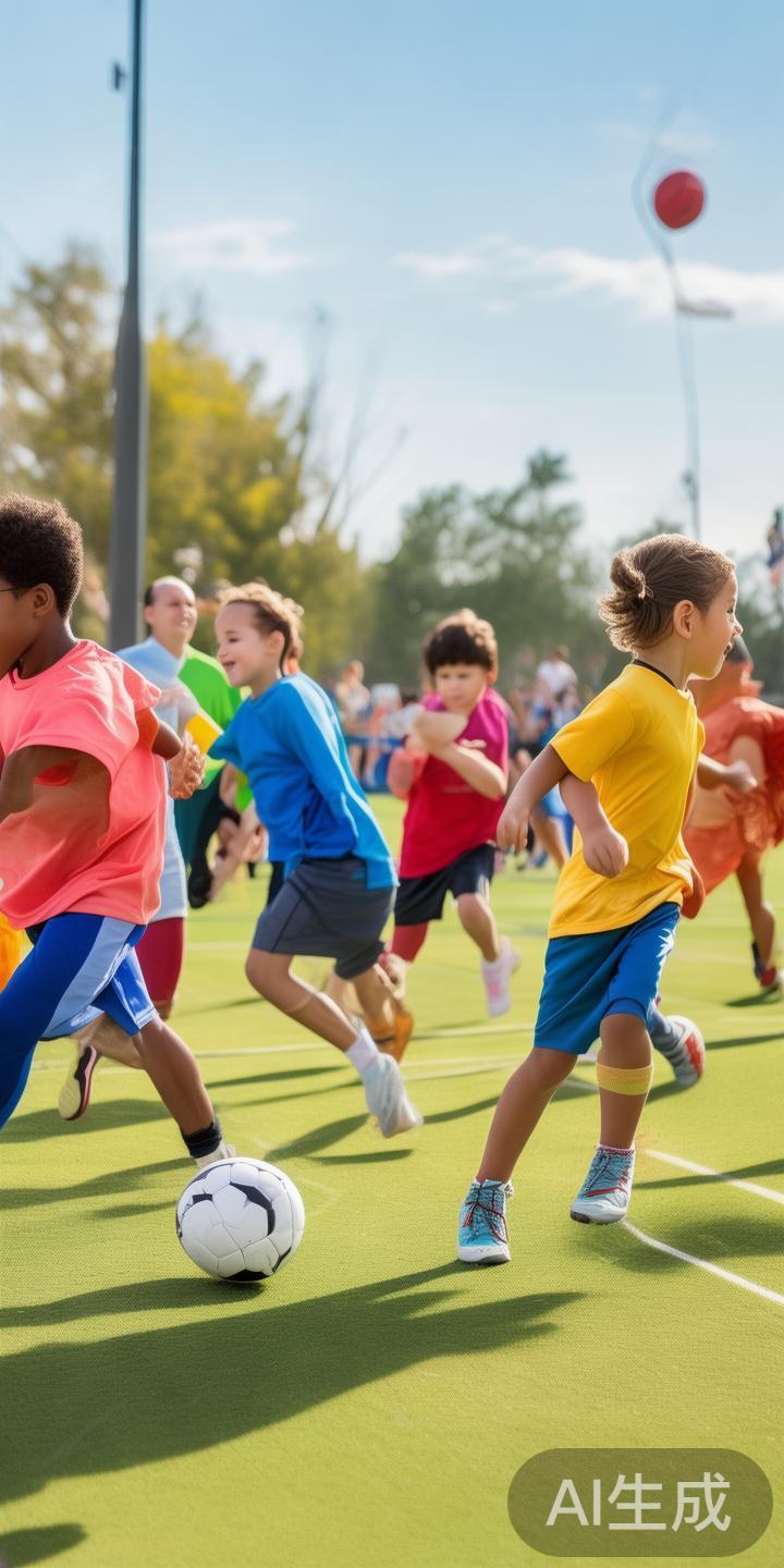 在儿童成长过程中，体育运动扮演着至关重要的角色。一